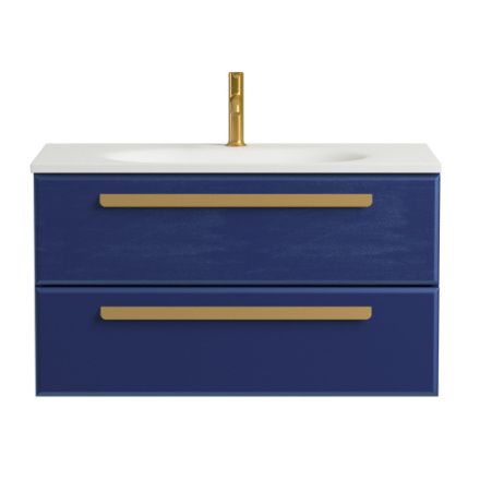 Тумба под раковину Cezares ECO ECO-900-2C-SO-SPF-P 90х48х50 подвесная цвет синий