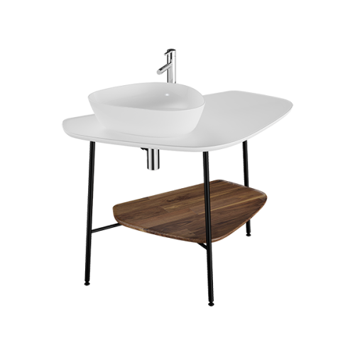 Консоль под раковину Vitra Plural 62571 104х62х73 напольная цвет белый матовый