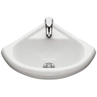 Раковина из сантехнического фарфора Santeri Радиан 1.3130.9.S00.10B.0 48х41 встраиваемая цвет белый 1 отверстие под смеситель - фото 3