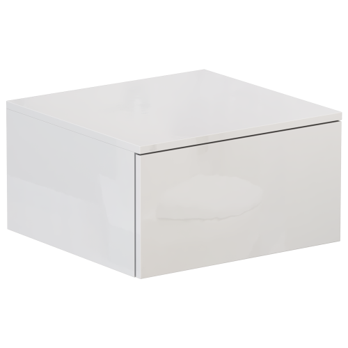 Тумба Velvex UNIT tpUNI.50.H27.Y-223 50х48х27 подвесная цвет белый лед