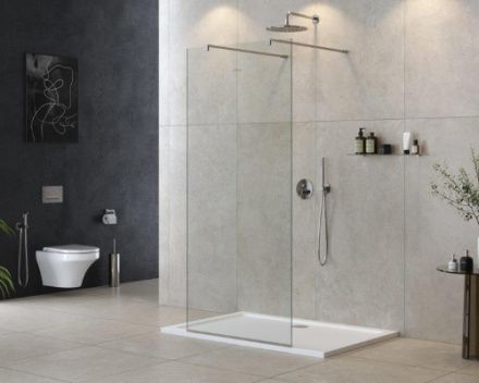 Душевая перегородка Cezares LIBERTA LIBERTA-L-2-80-120-C-Cr 80х195 стекло прозрачное профиль хром глянцевый