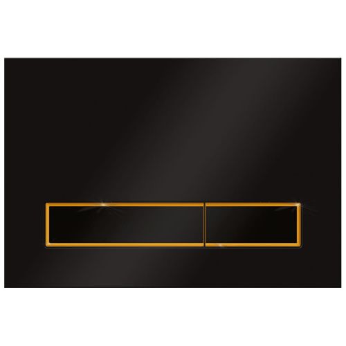 Клавиша смыва механическая KK POL M08 V3 SPP/013/0/K цвет черный/золото