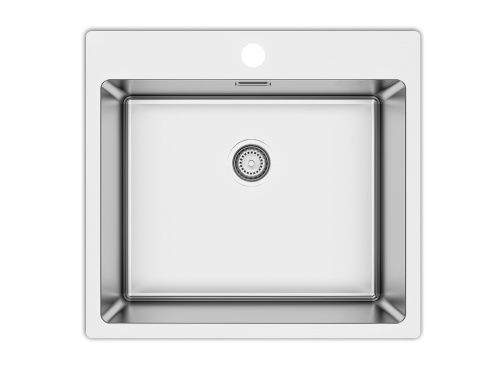 Кухонная мойка Ukinox Techno TEB550.505 -GT10P 51х55 цвет нержавеющая сталь поверхность брашированная