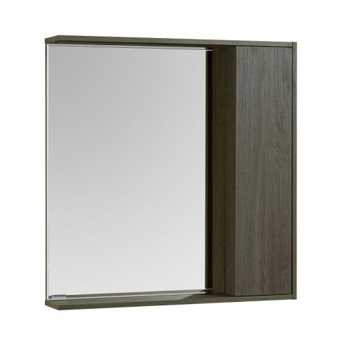 Зеркало-шкаф Aquaton Стоун 1A228302SXC80 80х15х83 подвесной цвет грецкий орех