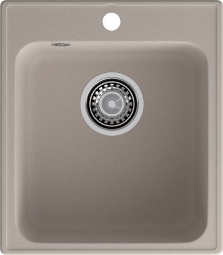 Кухонная мойка Granfest Quarz 17 песочный 48х42 цвет бежевый поверхность матовая