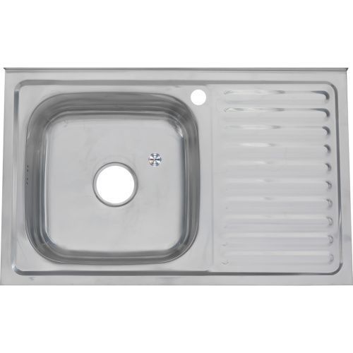 Кухонная мойка Melana 005 t L (*10) 80х50 цвет хром