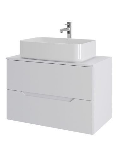 Тумба с раковиной Orange Line Li-80TuwMDF+B07-600W 81х46х69