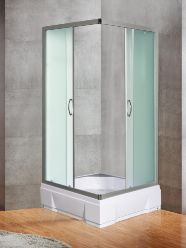 Душевой уголок River MORAVA 10000003391 90х90 стекло матовое профиль хром матовый без поддона