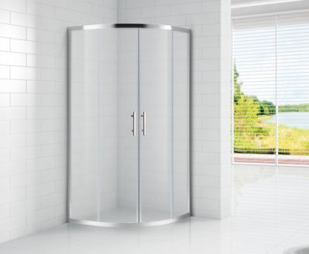 Душевой уголок Cezares ECO ECO-O-R-2-90-P-Cr 90х90 стекло рифленое профиль хром глянцевый без поддона