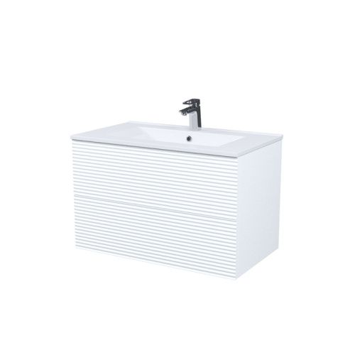 Тумба с раковиной IDDIS Bild BIL80W0i95K 80х45х50 подвесная цвет белый