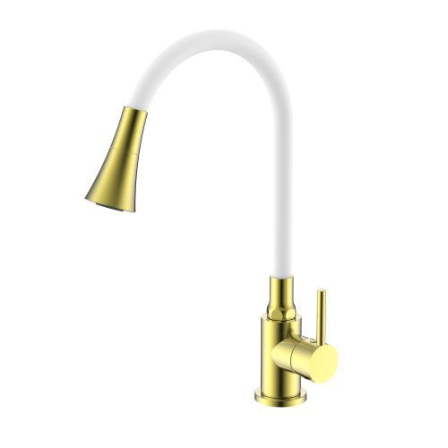 Смеситель для кухни Splenka S201 S201.4308.03 на мойку золотой сатин