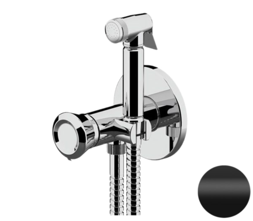 Гигиенический душ со смесителем Remer ET65NO черный матовый