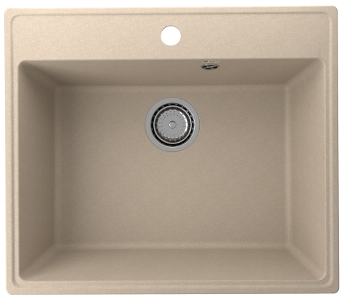 Кухонная мойка Ulgran Quartz Forte 580-03 58х50 цвет бежевый поверхность матовая