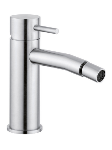 Смеситель Cisal Xion XI000564D1 на биде сталь шлифованная/брашированная