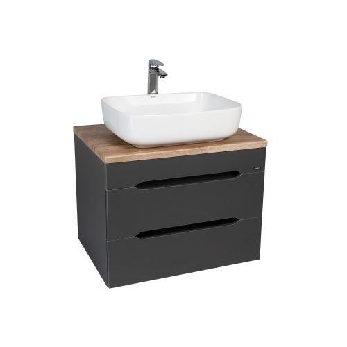 Тумба под раковину Viant Марсель VMAR66NG-T2YP 66х50х52 подвесная цвет графит