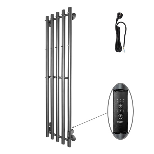 Полотенцесушитель Altasan АргоЛюкс АргоЛюкс12027Г подвесной 27х120 электрический графит