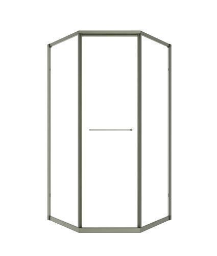 Душевой уголок Timo T33L 100х100 стекло прозрачное профиль никель без поддона