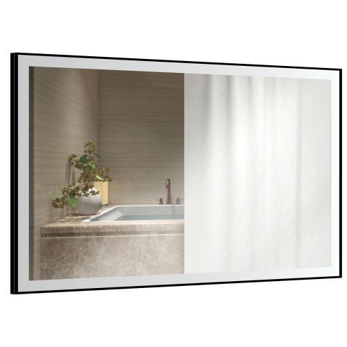 Зеркало в ванную Azario Fantasy AZ-Z-059WHCS 100х70 цвет черный