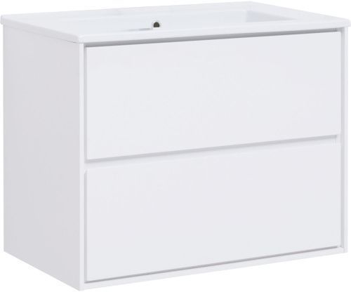 Тумба под раковину Aquanet Милан 00339967 84х46х66 подвесная цвет белый