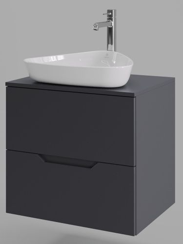 Тумба с раковиной Orange Line Li-60TugMDF+B07-500W 61х46х68