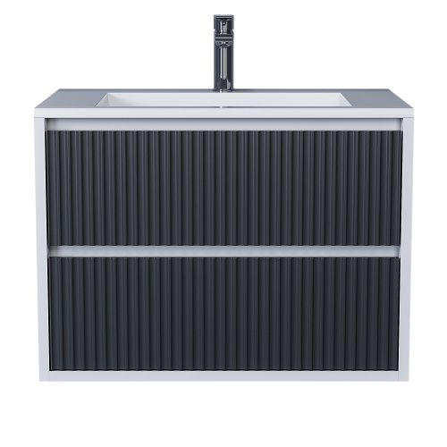 Тумба с раковиной Uperwood Next Premium 3930205163 70х45х57 цвет графит