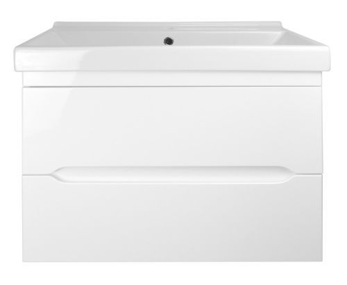 Тумба с раковиной Loranto Арфа CS00052132 80х45х60 подвесная цвет белый глянцевый