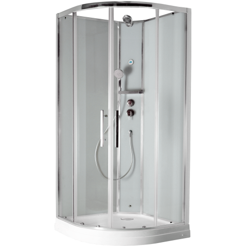 Душевая кабина Timo Ilma ILMA901 100х100 четверть круга без крыши ориентация универсальная