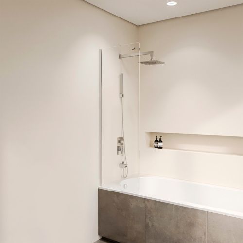 Душевая шторка на ванну RGW Screens 351105640-11 40х150 стекло прозрачное профиль хром глянцевый ориентация универсальная