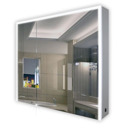 Зеркало-шкаф Azario Alliance AZ-ZCLAMC-053CSП 80х12х70 подвесной
