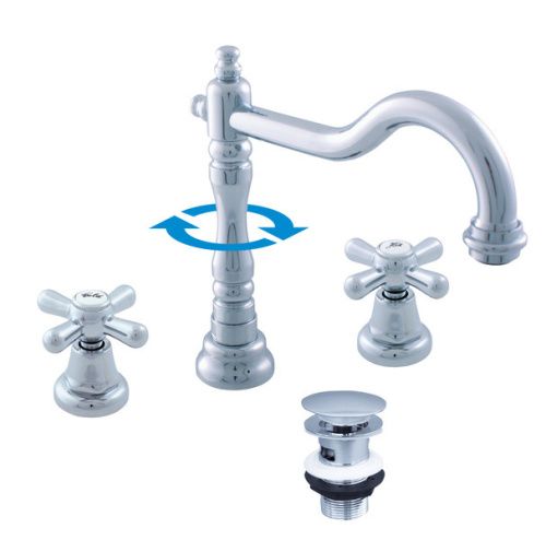 Смеситель RavSlezak MORAVA RETRO MK132.5 на раковину хром