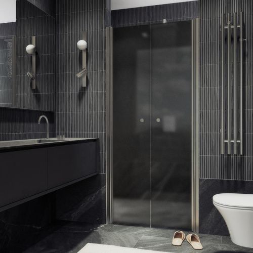 Душевая дверь Maybah Glass MGD-429-5 120х198 стекло тонированное профиль хром матовый