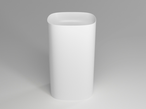 Раковина из искусственного камня Plumberia Selection Ronnie RONNIE SOFT BO 48х38 напольная цвет белый матовый