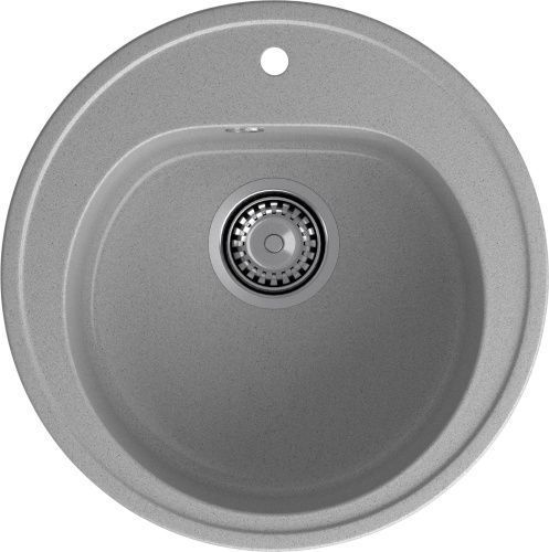 Кухонная мойка Granfest Rondo R-510 серый 51х51 цвет серый поверхность матовая