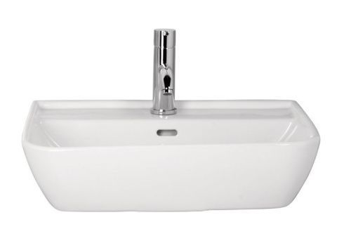 Раковина керамическая Kale BABEL 310200200046 (7111110400) 55х46 подвесная цвет белый 1 отверстие под смеситель