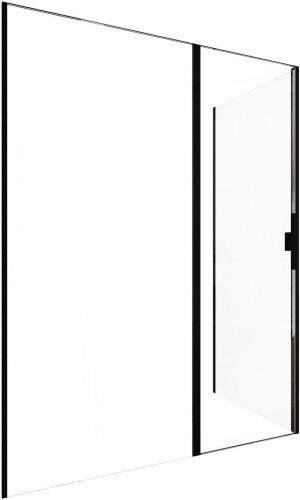 Душевой уголок Allen Brau Priority 3.31039.BBA + 3.31042.BBA 160х80 стекло прозрачное профиль черный без поддона