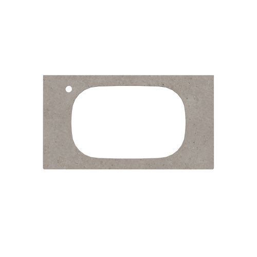 Столешница Kerama Marazzi MAGIA DI VENEZIA MA.2.1.SG519920R\90 90х50 накладная цвет серый