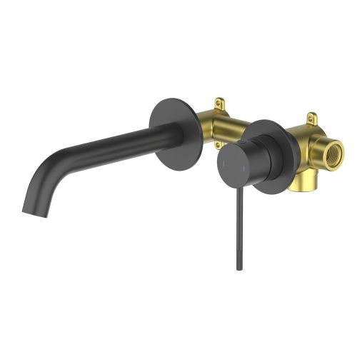 Смеситель Timo Saona 2372/03SM встраиваемый в стену черный матовый