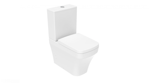 Чаша унитаза напольная Creavit Solo SO361-11CB00E-0000 цвет белый без бачка без сиденья душевой смыв