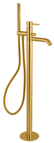 Смеситель для ванны Remer X Style X08BG напольный брашированное золото
