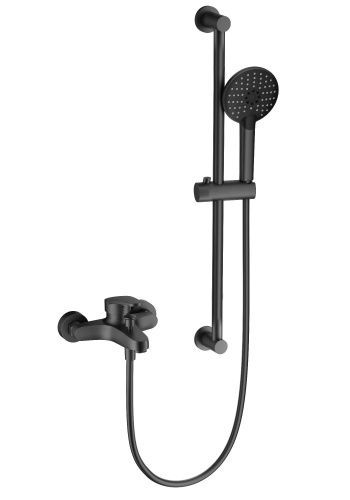 Душевой гарнитур со смесителем Wonzon & Woghand WW-C2501-BGG настенный графит