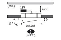 Светильник мебельный Paulmann Micro Line Downlight (Мицро Лине Довнлигхт) 93531 - фото 2