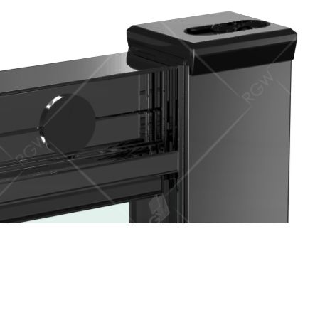 Душевой уголок RGW Classic 32095499-14 90х90 стекло прозрачное профиль черный без поддона - фото 2