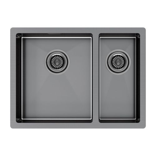 Кухонная мойка Paulmark GERBERG 59/2S UNI PM225944-GML 34х39 цвет вороненая сталь