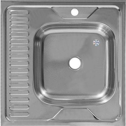 Кухонная мойка Melana 073 t R (*20) 60х60 цвет хром поверхность Матовая