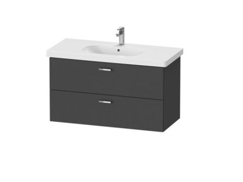 Тумба под раковину Duravit XBase 03421000002/XB619304949 100х46х56 цвет графит матовый