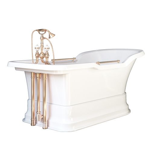 Ванна из искусственного мрамора Migliore IMPERO PODIUM 25510 180х87 отдельностоящая прямоугольная