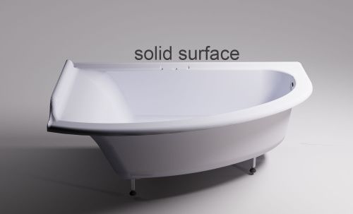 Ванна из искусственного камня Astra-Form Анастасия 01010063 182х125 угловая асимметричная с ножками