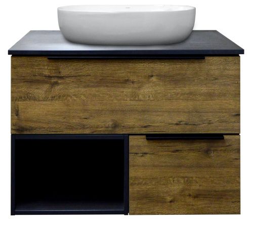 Тумба под раковину Azario GRIS CS00080423 90х50х56 подвесная цвет дуб веллингтон