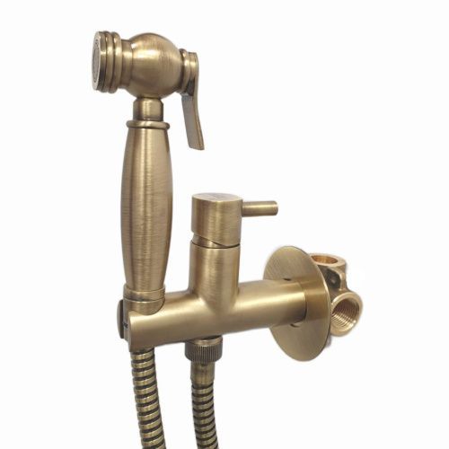 Гигиенический душ со смесителем Webert Elio EL870302065 бронза