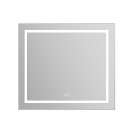 Зеркало в ванную BelBagno Kraft SPC-KRAFT-885-785-TCH-WARM 89х79 цвет серый